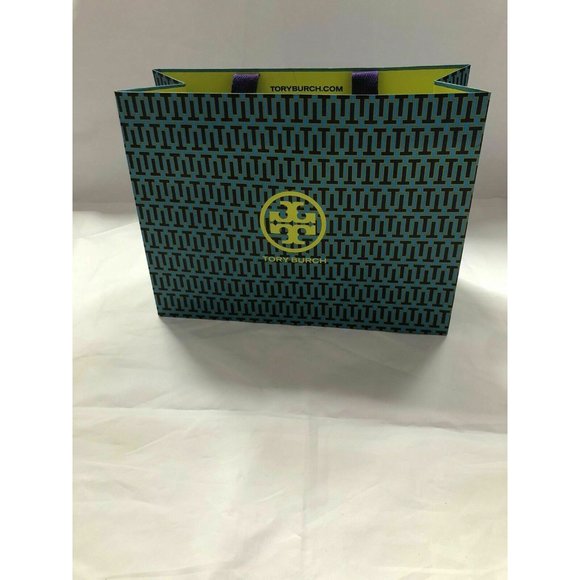 Tory Burch Reusable Paper Shopping Bag Gift Rope Handle 9" X 12" X 4.9" - Picture 10 of 12